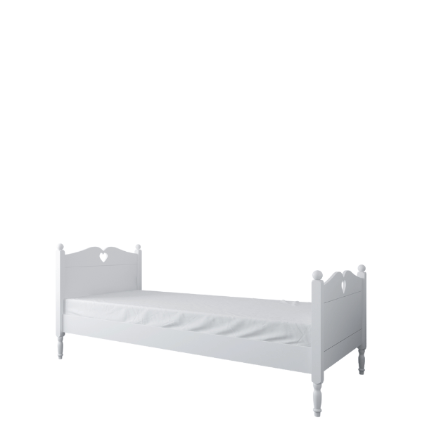 Białe łóżko dziecięce GLAMOUR 90x200