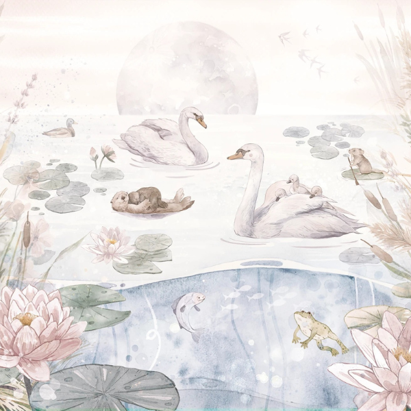 pastelowa-tapeta-lake-swan-labedzie-jezioro-kwaity.png