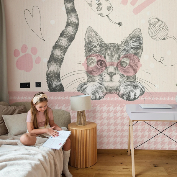 tapeta-do-pokoju-nastolatka-koty-róż.png