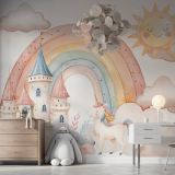 tapeta-mural-tecza-i-zamek-z-jednorozcem.png