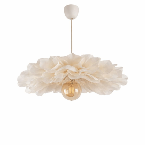 Lampa wisząca Kwiat ecru do pokoju dziecka