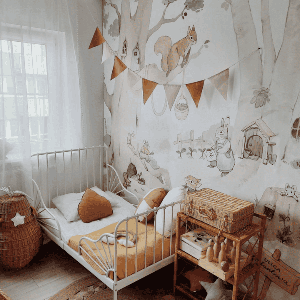 tapeta_sielanka_lesne_zwierzeta_pokoj.png