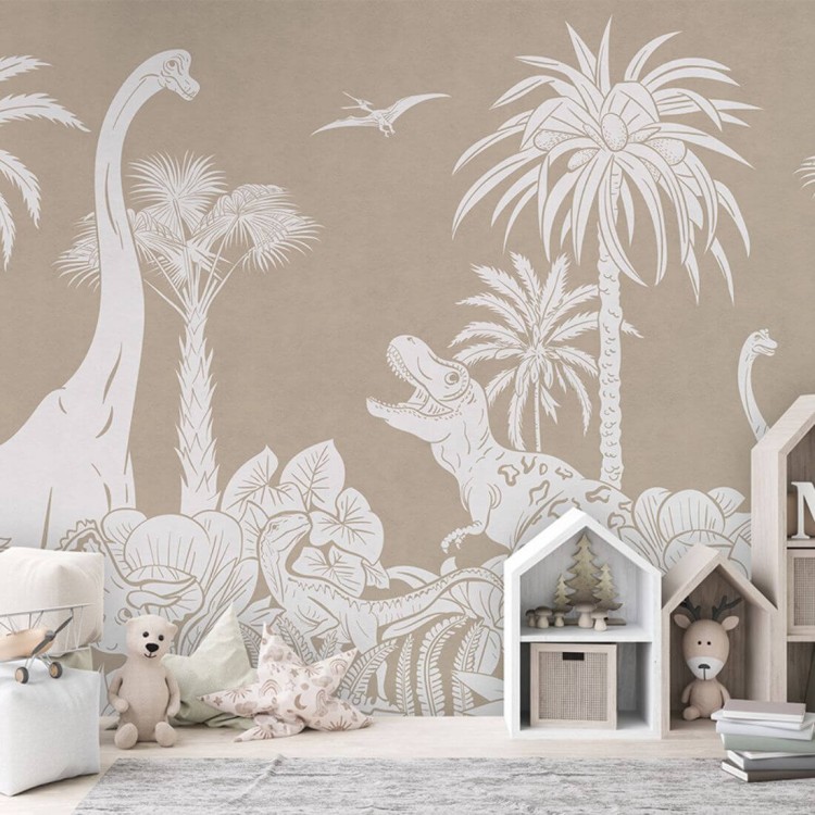 tapeta-monochromatyczna-dinozaury-brazowa-do-pokoju-dziecka.jpg