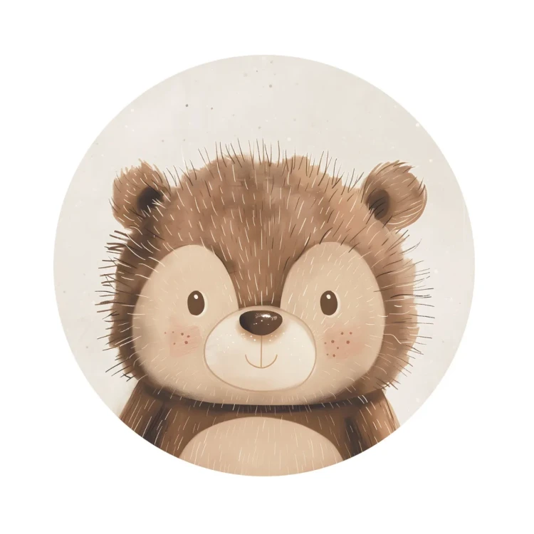 naklejka-na-sciane-cuddly-friends-jez-w-kole.webp