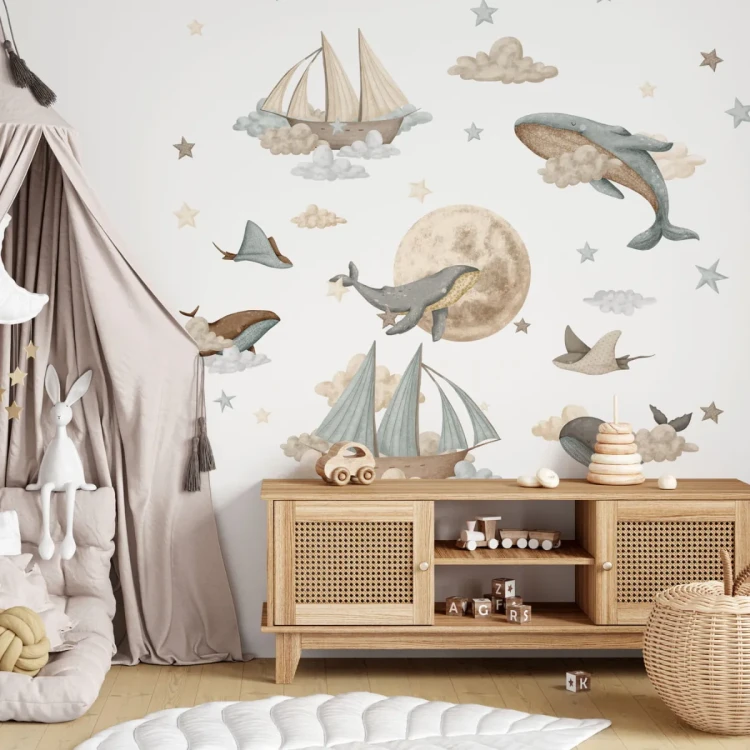 naklejki-stardust-statki-wieloryby-na-niebie-dla-chlopca.webp