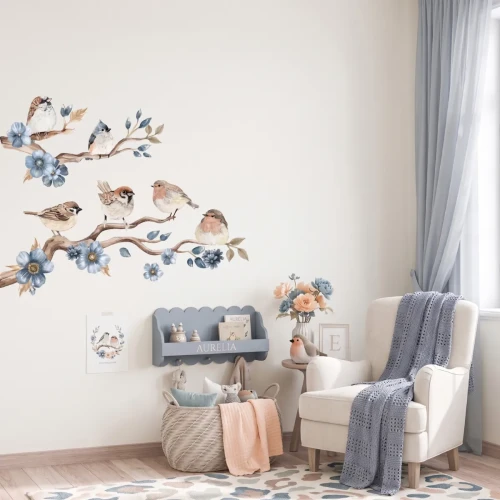 naklejki-nascienne-songbirds-niebieski-dla-dziewczynki.webp