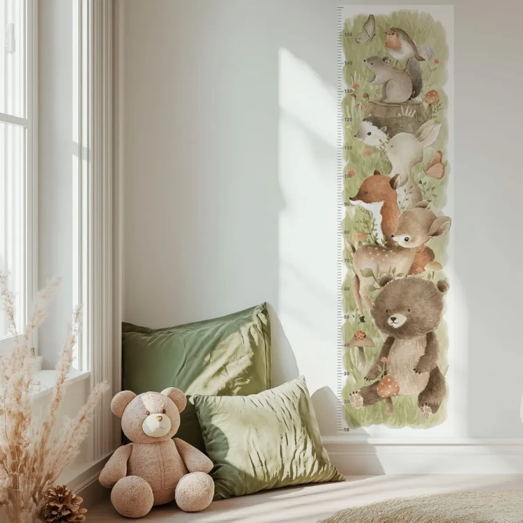 naklejka-nascienna-miarka-wzrostu-little-one-zwierzatka-lesne.webp