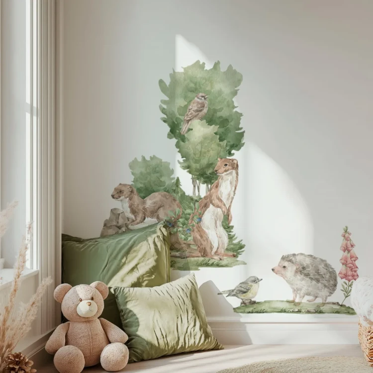 naklejka-nascienna-forest-do-pokoju-dziewczynki.webp