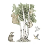 naklejka-nascienna-willow-tree-drzewo-ze-zwierzatami-lesnymi.webp