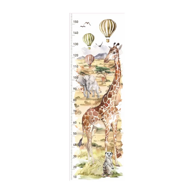 miarka-wzrostu-savanna-naklejka-nascienna.webp