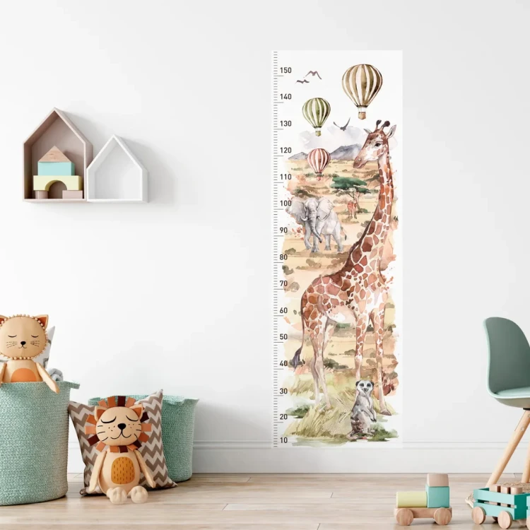 miarka-wzrostu-savanna-naklejka-nascienna-do-pokoju-chlopca.webp