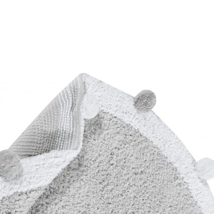 dywan-okragly-bubbly-light-grey-bawelniany-z-pomponami.webp