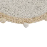 dywan-okragly-bubbly-natural-honey-z-pomponami.webp