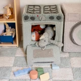 dywan-kitchen-tittle-blekitna-kratka-dzieciecy.webp