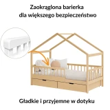 Zalety łóżka domek KIKO – drewno bukowe