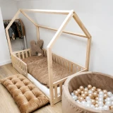 Drewniane łóżko Montessori domek dla dziecka
