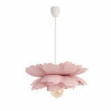 Różowa lampa wisząca Peonia do pokoju dziewczynki