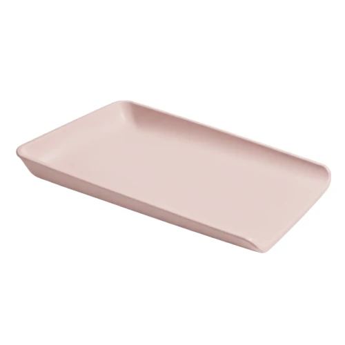Przewijak niemowlęcy w kolorze różowym – widok z góry