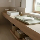 Zielony przewijak na komodzie w pokoju dziecięcym