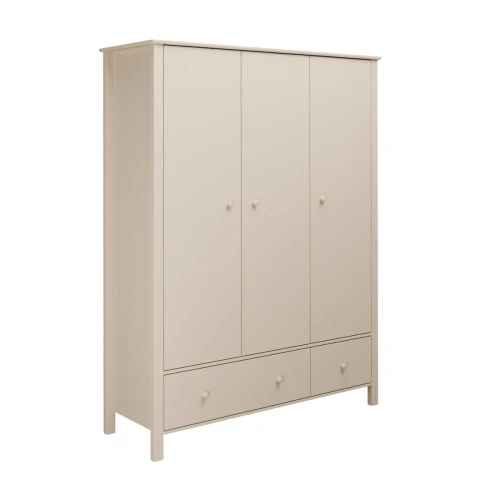Kaszmirowa szafa 3-drzwiowa Collet – widok z boku