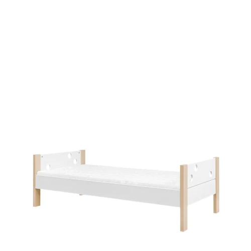 Białe łóżko pojedyncze Funflex INMONDO 90 x 200 cm