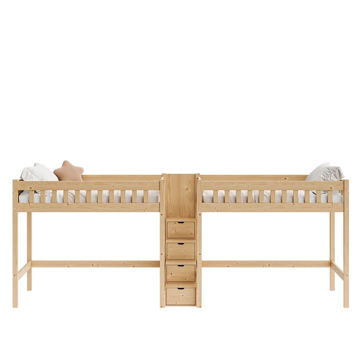 Antresola IMPERIAL DUO – wnęka 120 cm, barierka 39 cm, widok od frontu