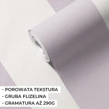 Tapeta w duże pasy liliowe na flizelinie Pastelowe Love