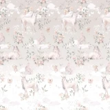 Tapeta Królestwo Jednorożców Pattern – różowa tapeta w jednorożce do pokoju dziewczynki