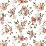 Tapeta w kwiaty Wild Roses – detal z kwiatami dzikiej róży