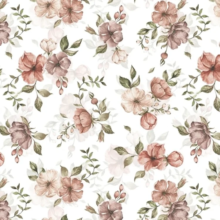Tapeta w kwiaty Wild Roses – detal z pąkami