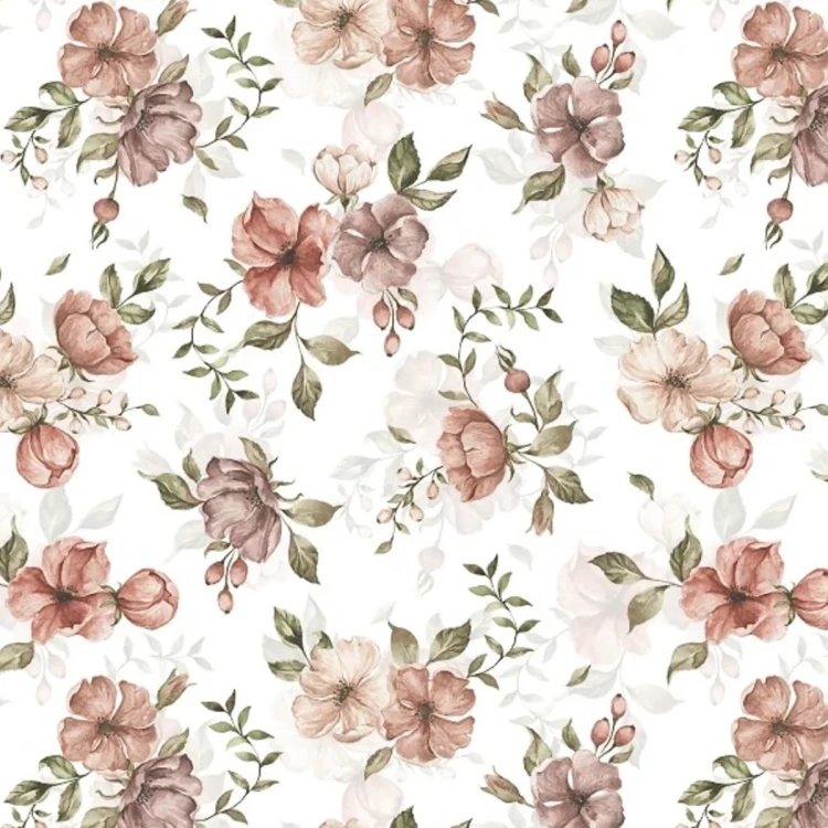 Tapeta w kwiaty Wild Roses – detal z różyczkami