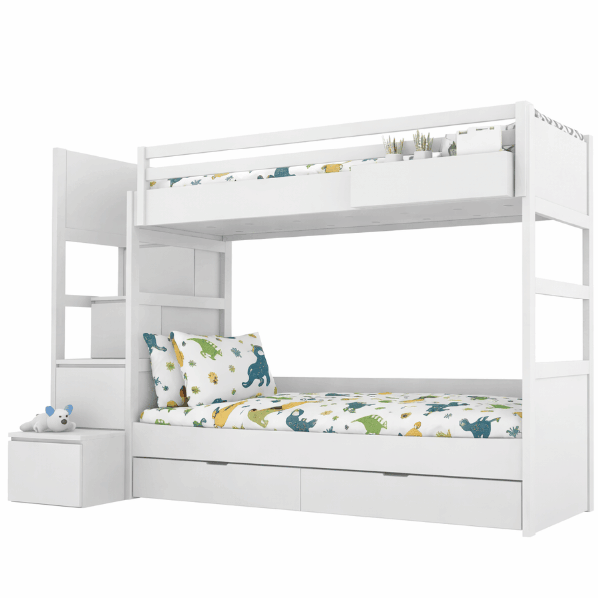 Łóżko piętrowe SIMONE w pokoju dziecięcym