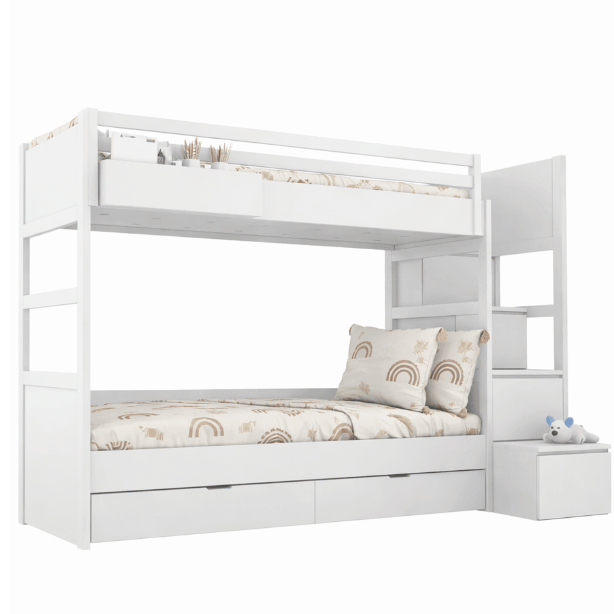 Łóżko piętrowe SIMONE 90x200 w aranżacji pokoju dziecka