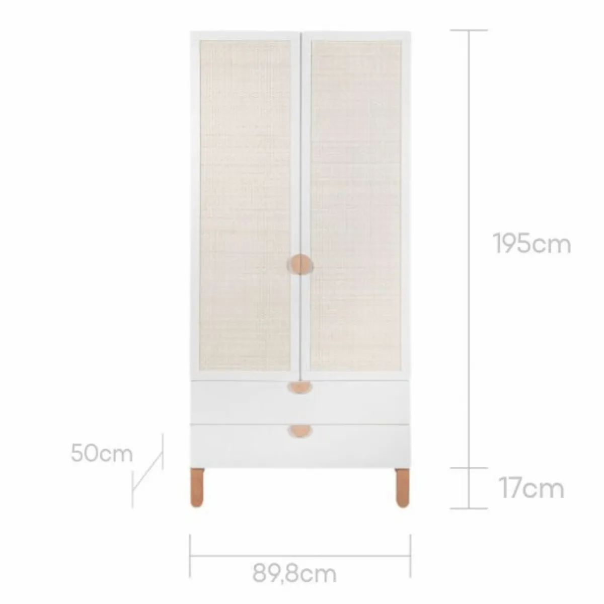 wymiary szafy dziecięcej Bellamy Ratata