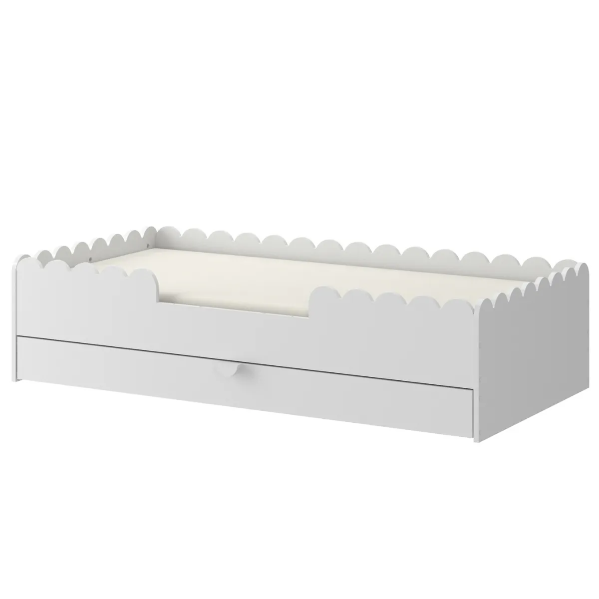 łóżko Montessori Bellamy Book Nook Snow w pokoju dziecka