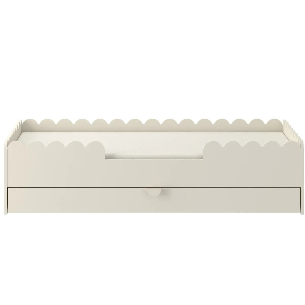 łóżko Montessori Bellamy Book Nook Latte z szufladą do pokoju dziecka