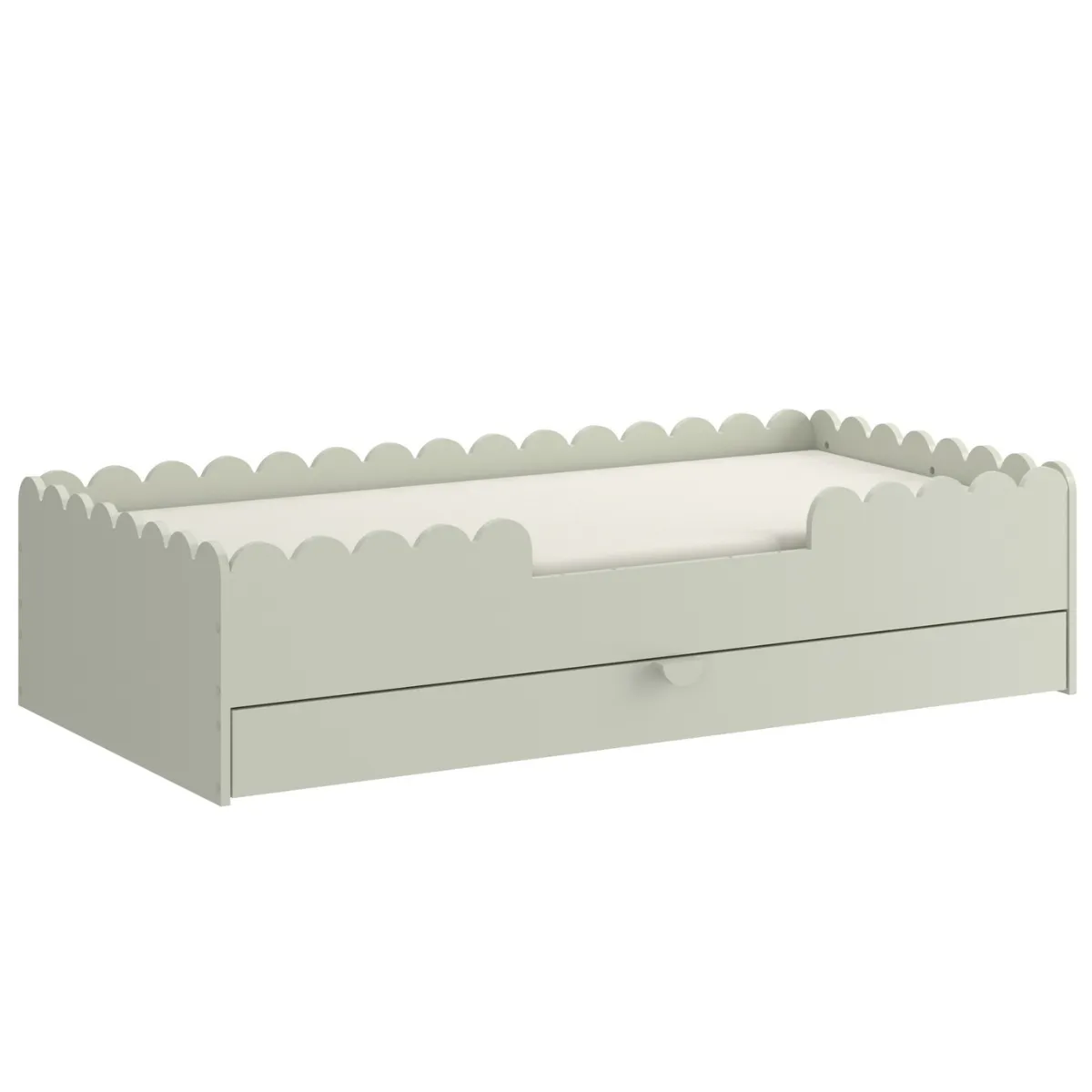 łóżko Montessori Bellamy Book Nook Sage w pokoju dziecka