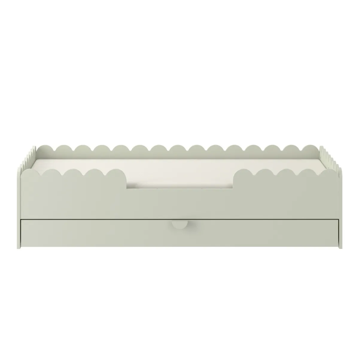 łóżko Montessori Bellamy Book Nook Sage z szufladą do pokoju dziecka