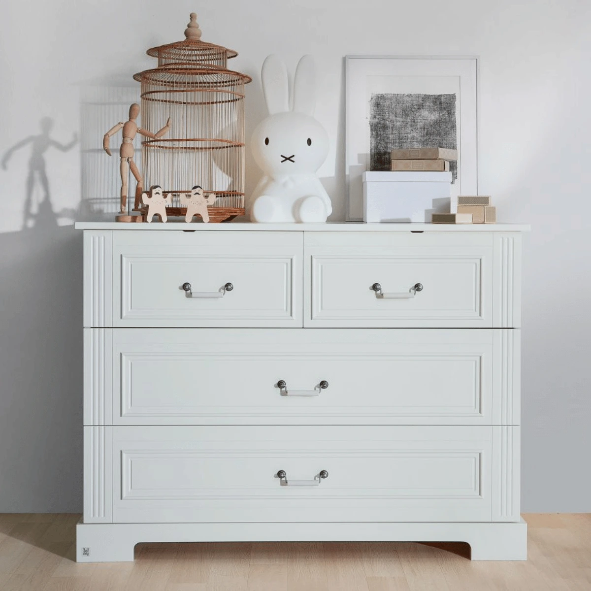 Komoda dziecięca 120 cm z przewijakiem Bellamy Ines szeroka 4 szuflady