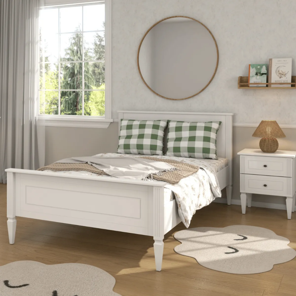 Białe łóżko dziecięce 120x200 Bellamy Ines White