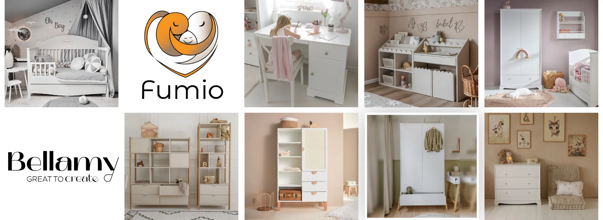 Meble Bellamy do pokoju dziecka – kolekcje premium w FUMIO