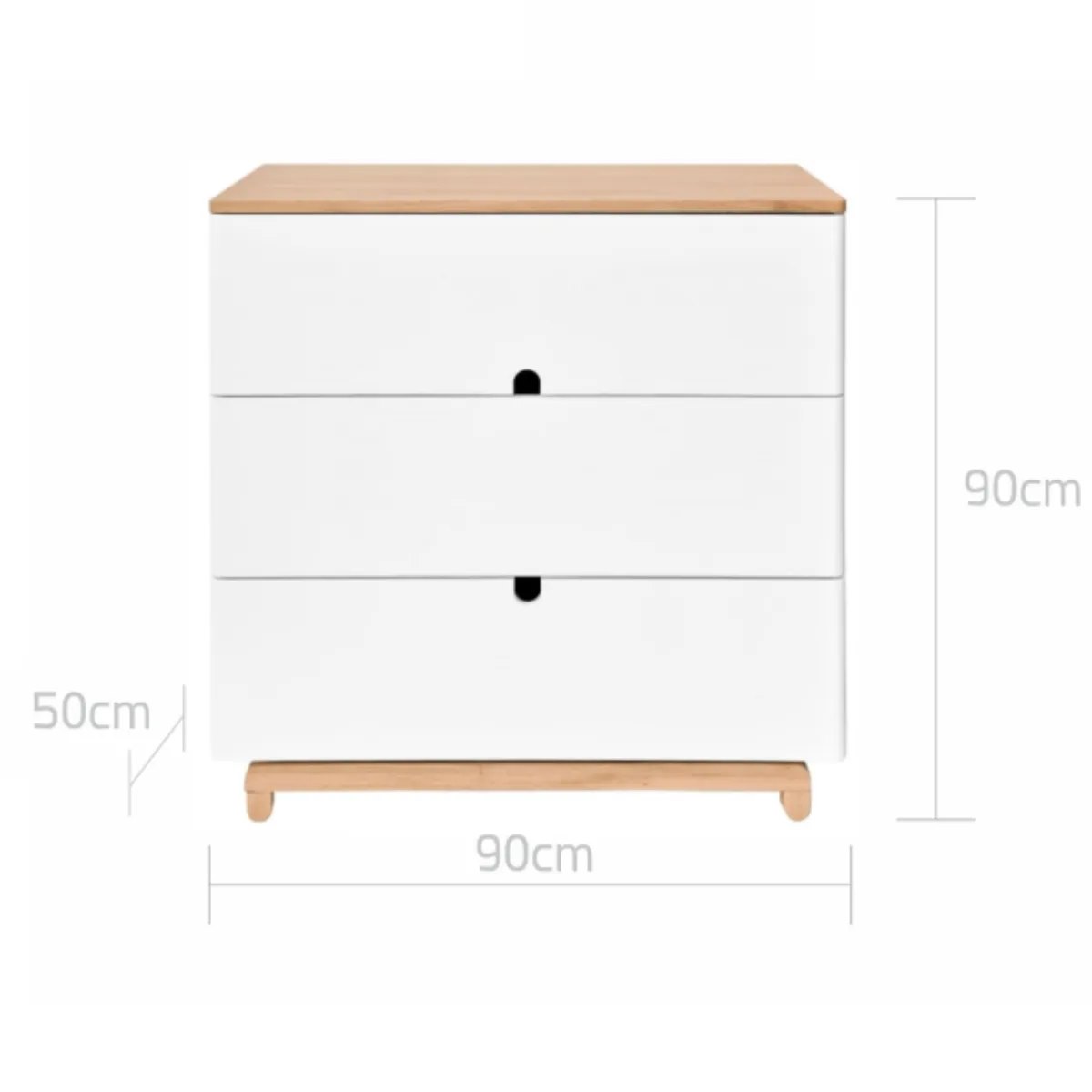 Wymiary komody dziecięcej Bellamy Nomi