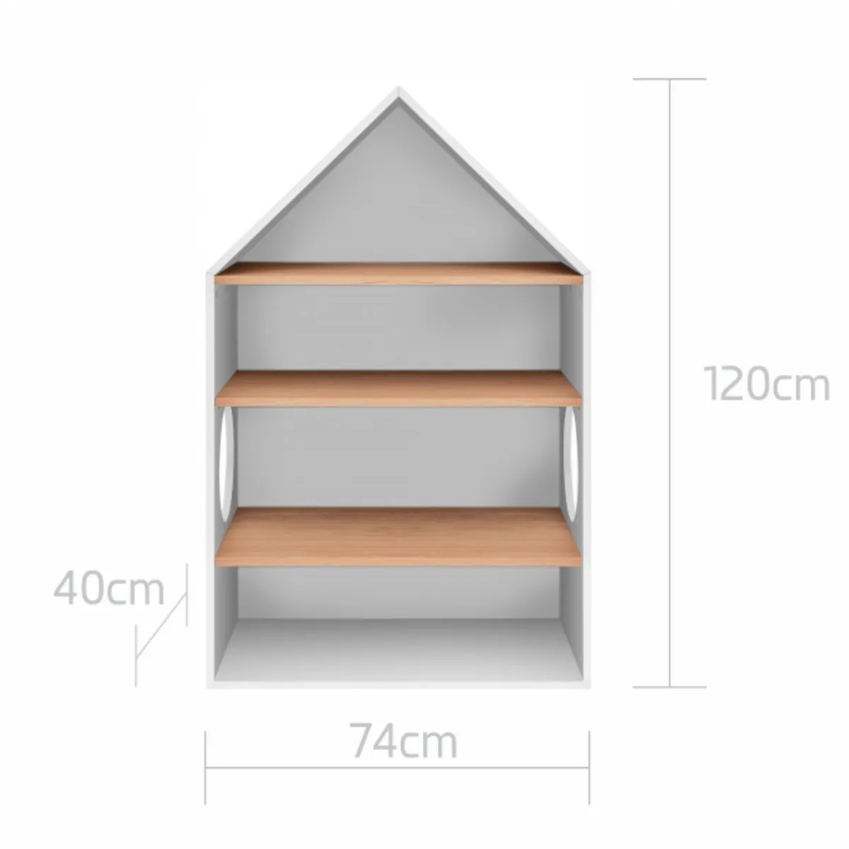 Wymiary regału dziecięcego Bellamy Nomi