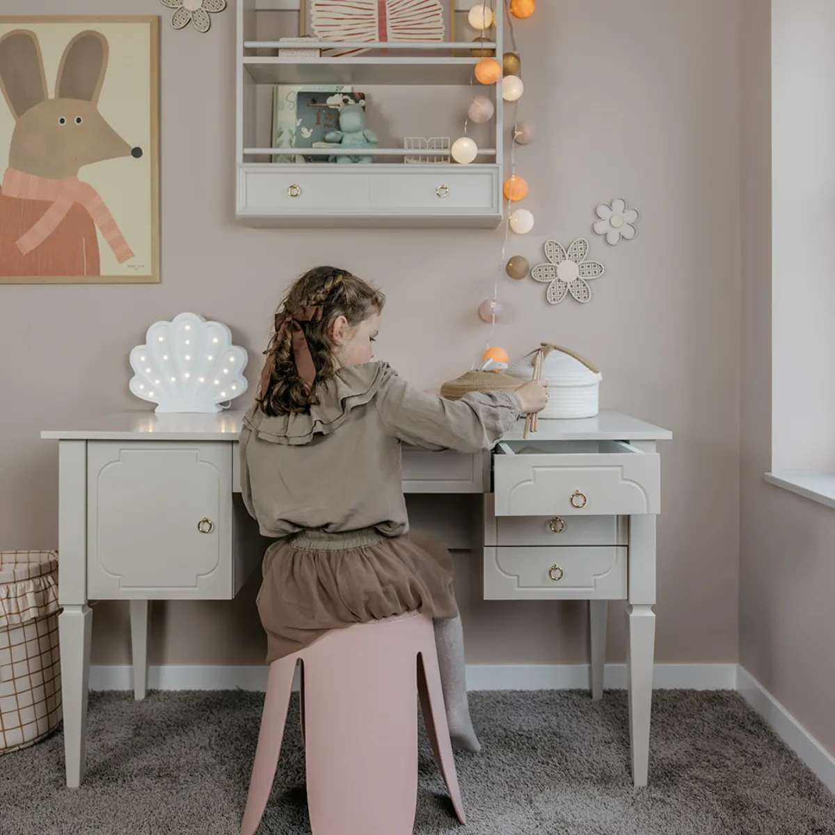 biurko dziecięce Bellamy Royal Latte do pokoju dziecka