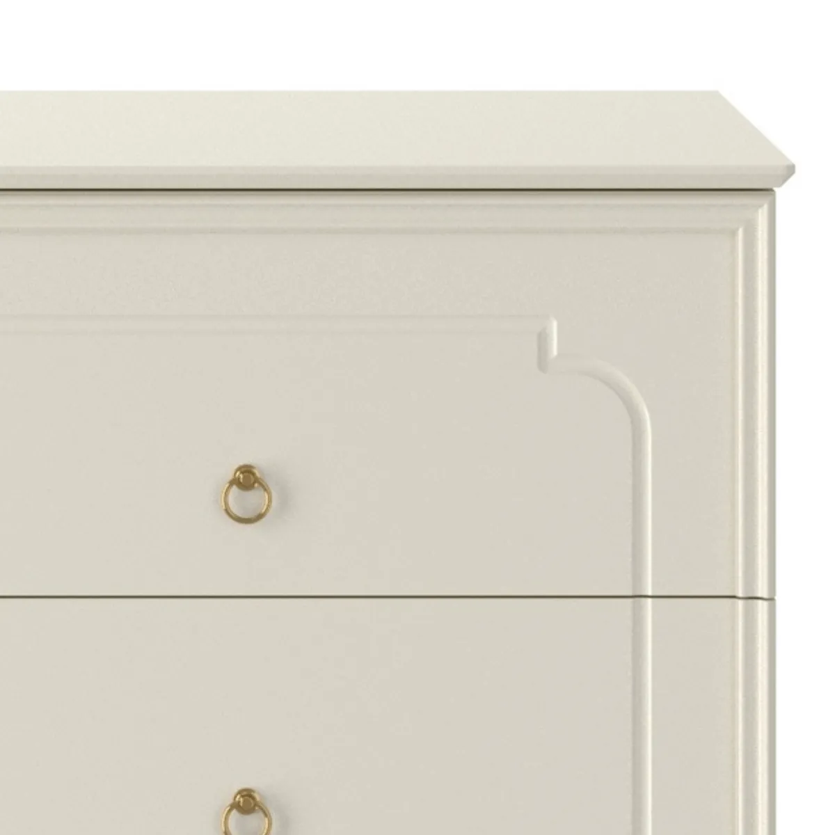 detal komody dziecięcej Bellamy Royal Latte 4-szufladowej