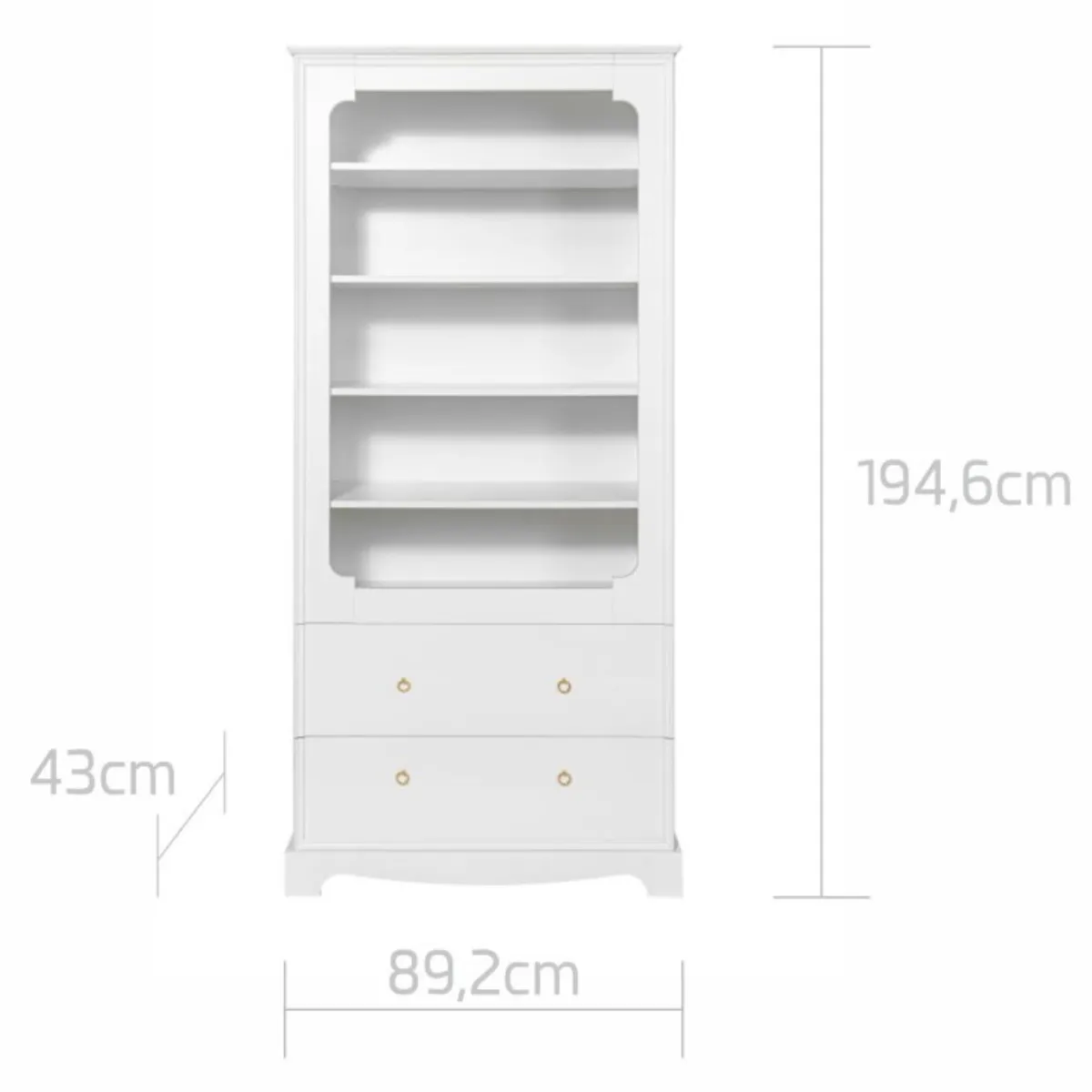 wymiary regału dziecięcego Bellamy Royal Latte