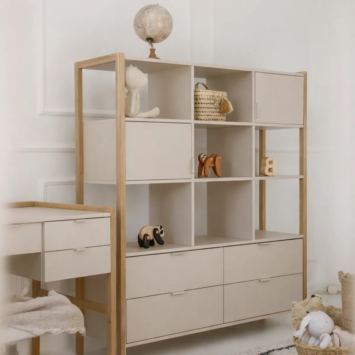regał do pokoju dziecka Versa Wide latte