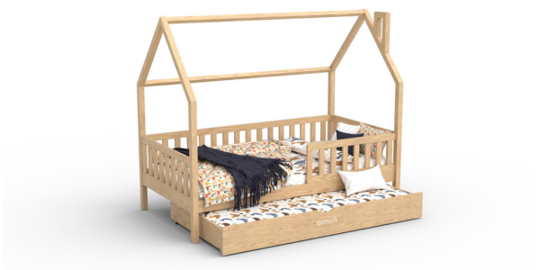 lozko z dodoatkowym miejscem do spania