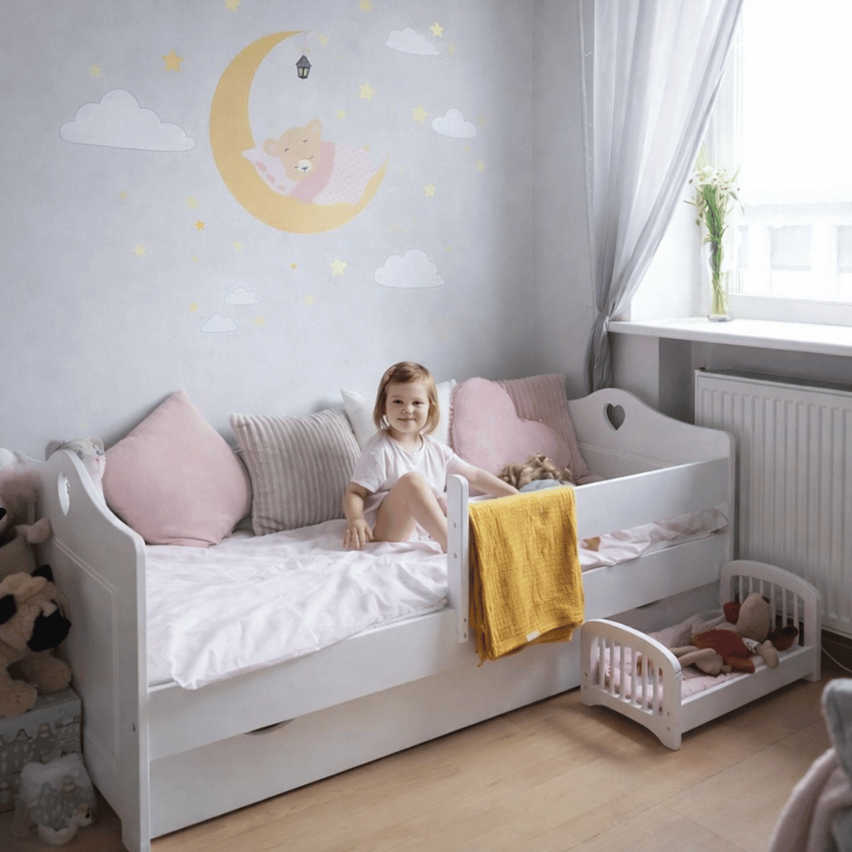 Łóżko HEART dla dziewczynki aranżacja