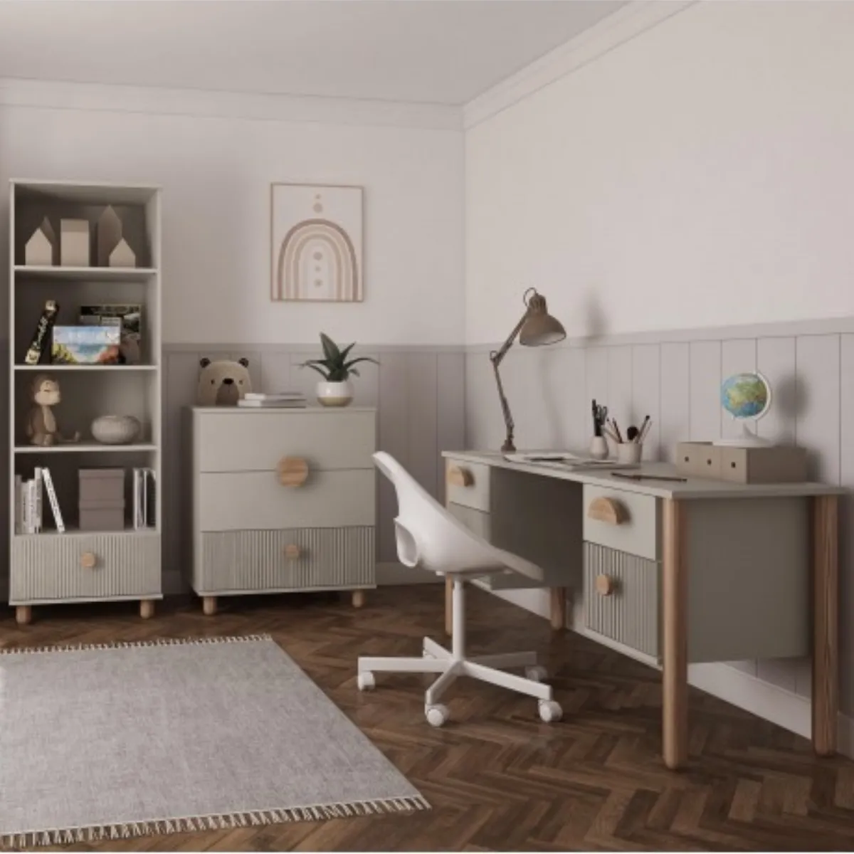 biurko dziecięce kaszmir LOFT aranżacja pokoju dziecka